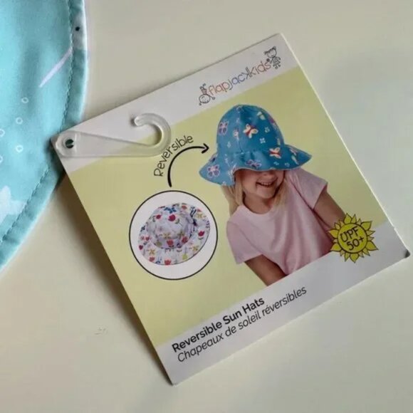 FlapJackKids reversible sun hat UPF 50+ (size XS) NWT - Picture 8 of 8